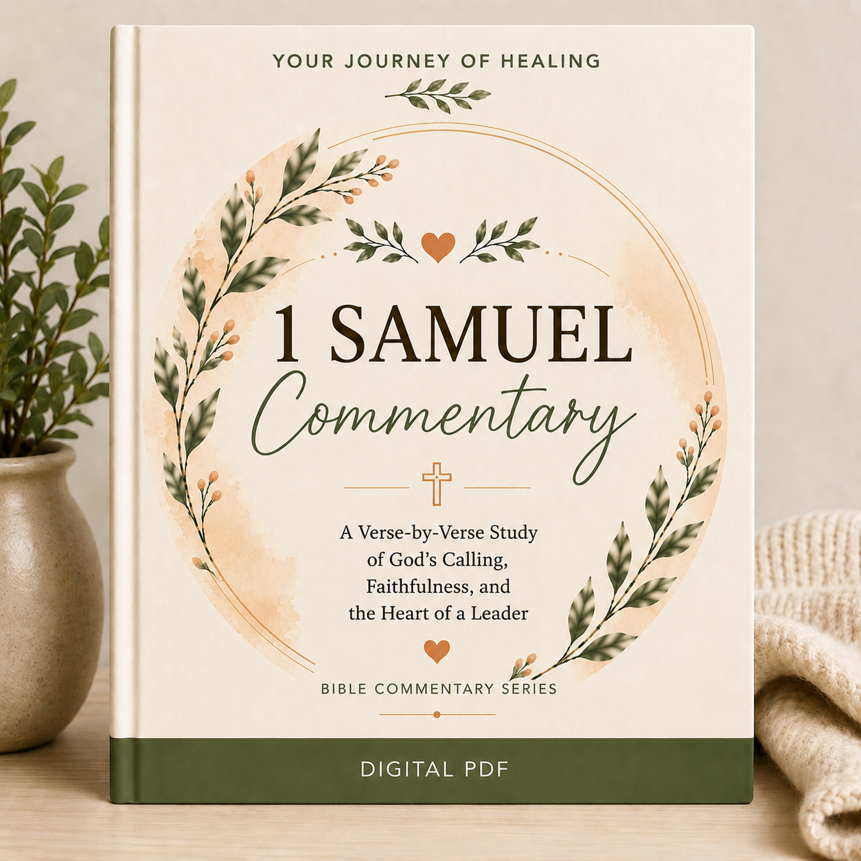 1 Samuel Commentary printable Bible study PDF by Your Journey of Healing featuring a verse-by-verse study of God's Calling, Faithfulness, and the Heart of a Leader.