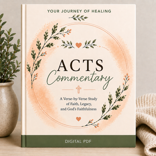 Acts Bible Commentary PDF | Digital Bible Study | Verse-by-Verse Study | New Testament Workbook