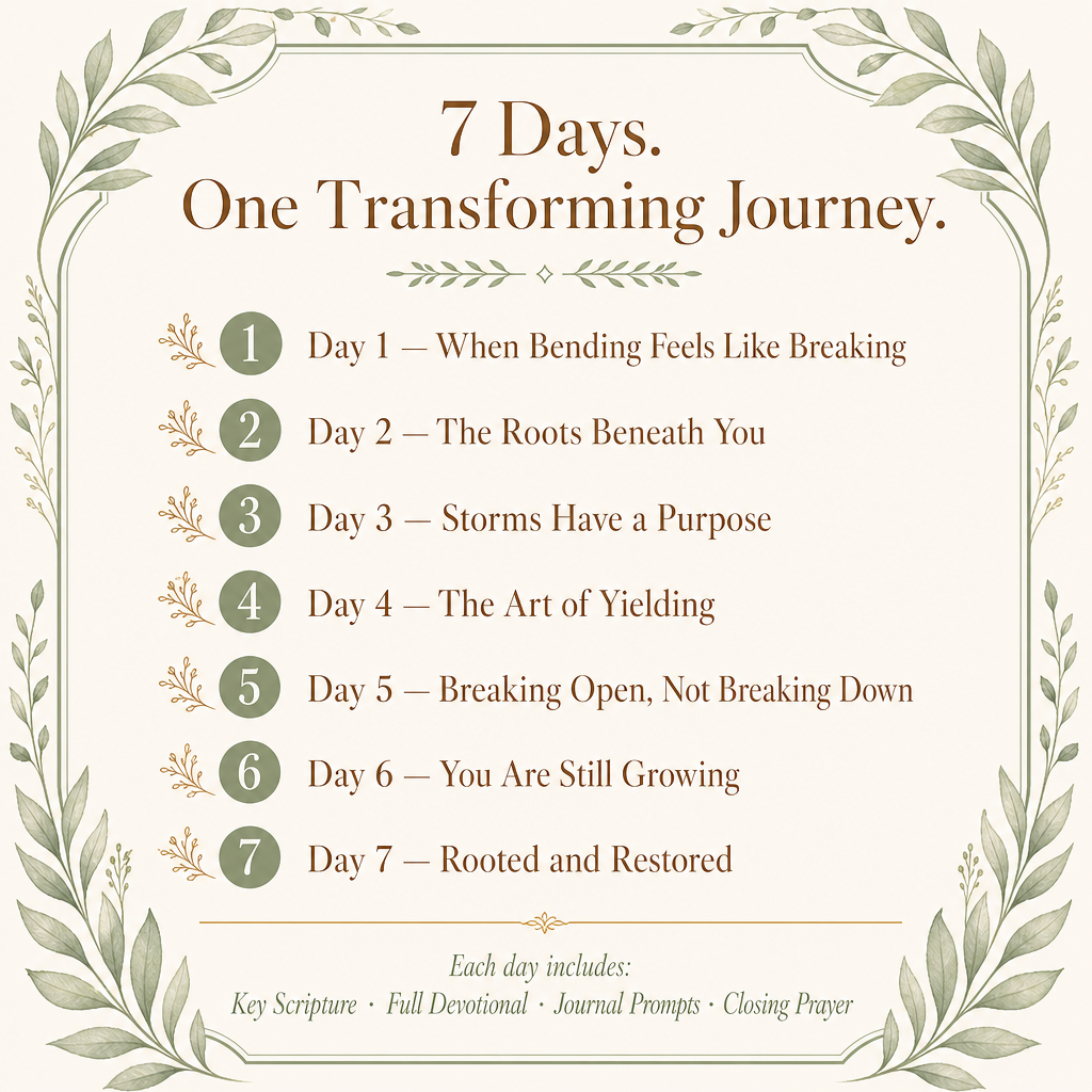 Built to Bend: A 7-Day Devotional Study For the woman who is tired but still trusting.